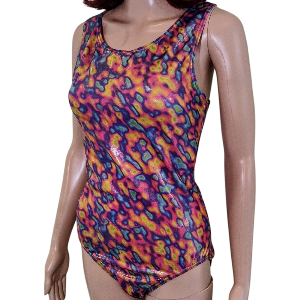 Balera Iridescent Dance Bodysuit Swimsuit - Size Medium